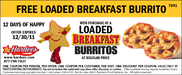 hardees burrito
