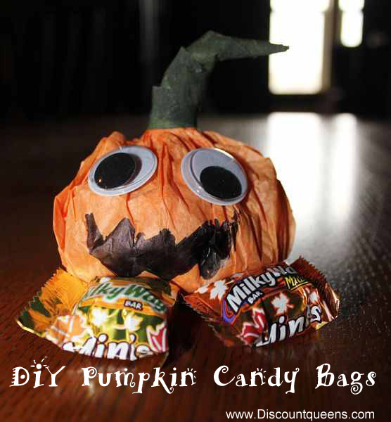 DIY Pumpkin Candy Bags! Great Way to Ration Candy!