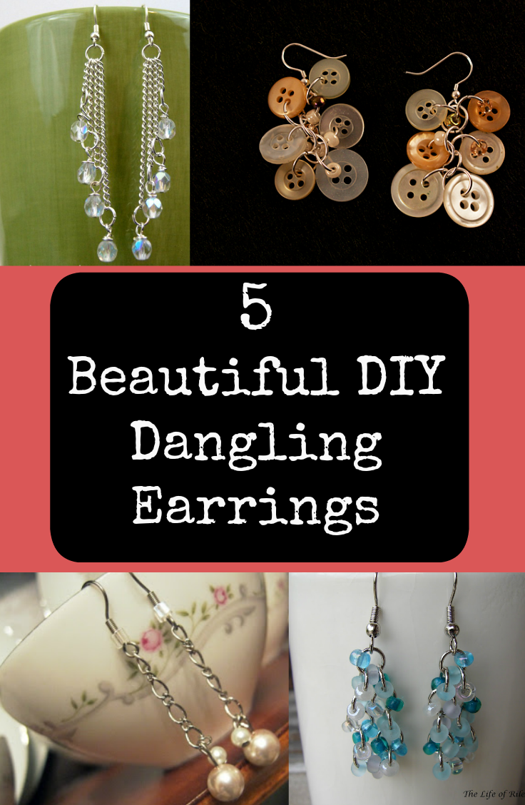 5 Beautiful DIY Dangling Earrings