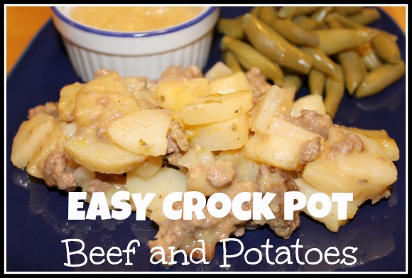 Easy Crock Pot Beef and Potatoes | DiscountQueens.com