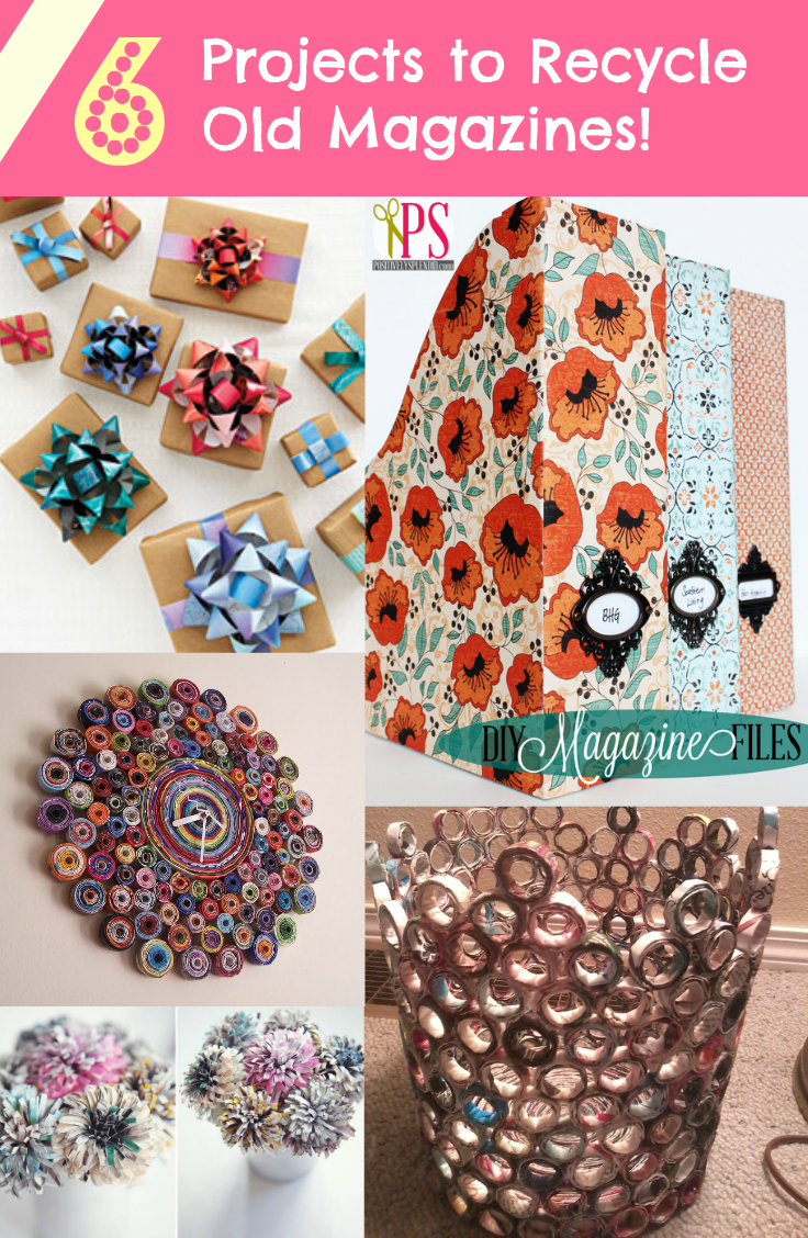 6 Projects to Recycle Old Magazines! | DiscountQueens.com
