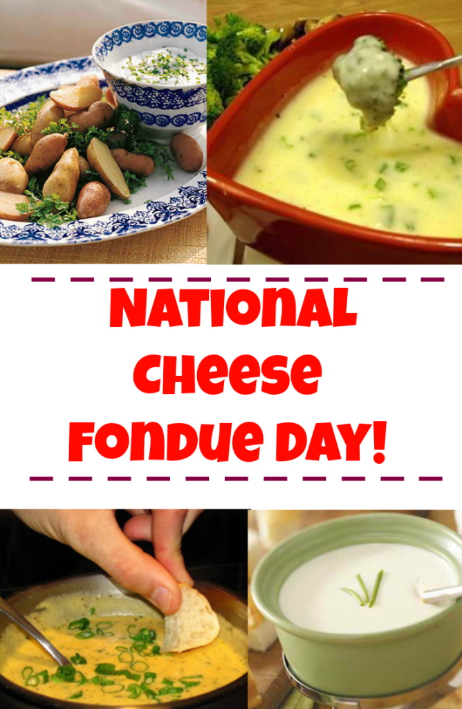April 11 is National Cheese Fondue Day!