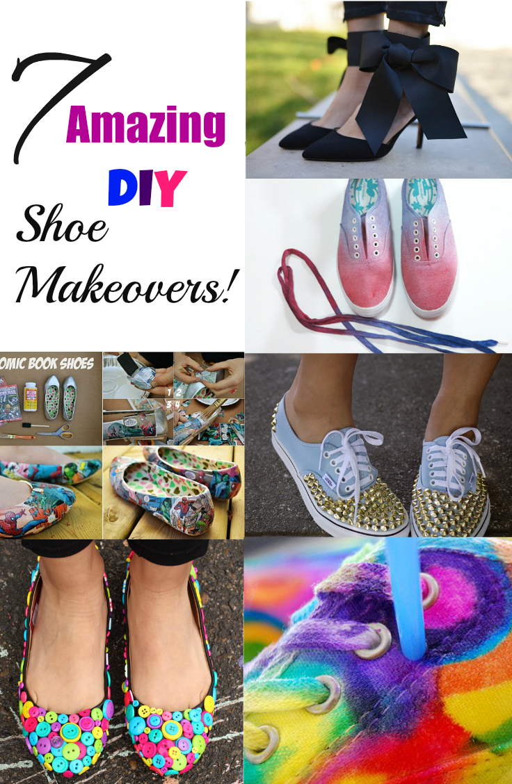 7 Amazing DIY Shoe Makeovers! | DiscountQueens.com